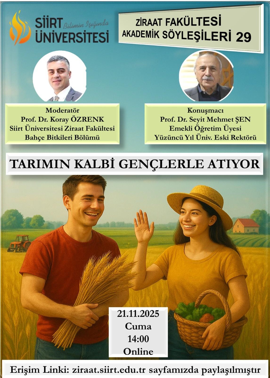 Ziraat Fakültesi Akademik Söyleşileri – 29